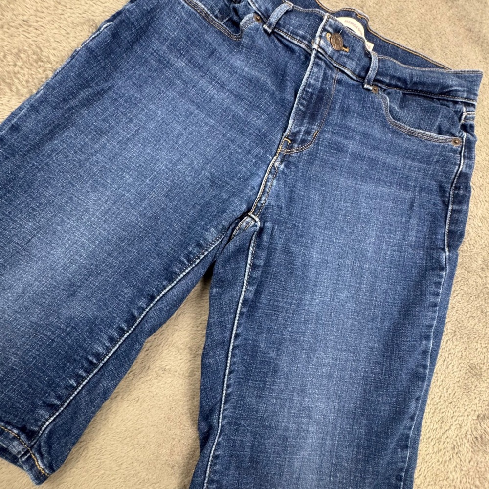 Levi's Bermuda Shorts Women 26 Blue Excellent Mid‎ Rise Dark Wash Denim 3997
